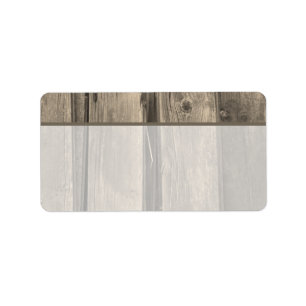 Étiquette Rustique Country Grange Bois