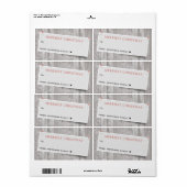 Étiquette Rustique épinglé Noël Saison des Fêtes à et de (Feuille entière)