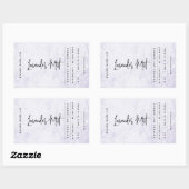 Étiquette Rustique Lavande Moderne (Feuille)