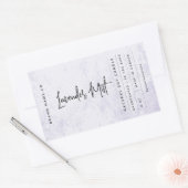 Étiquette Rustique Lavande Moderne (Enveloppe)