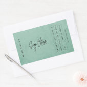 Étiquette rustique moderne Sage Vert (Enveloppe)