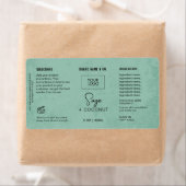 Étiquette rustique Sage Green personnalisable (En situation)