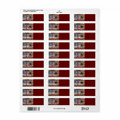 Étiquette Rustique Texas Lone Star Texas Long Horn (Feuille entière)