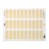 Étiquette Sable de banane jaune (Feuille entière)