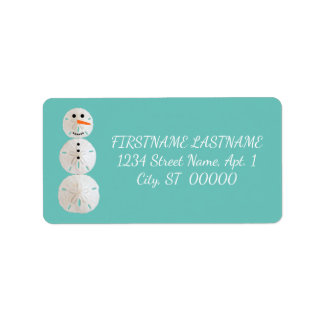 Étiquette Sable Dollar Snowman