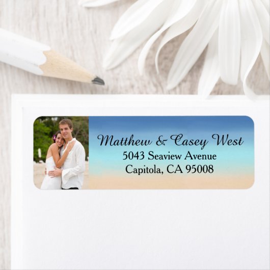 Étiquette Sable et mer (En situation)