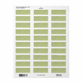 Étiquette Sable Vert Citron (Feuille entière)