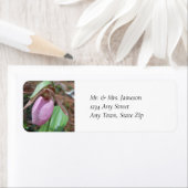 Étiquette Sabot de Lady Rose Adresse de Retour (En situation)