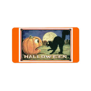 Étiquette Sac Halloween de sucrerie