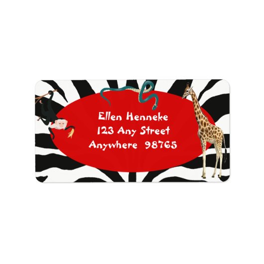 Étiquette Safari (Devant)