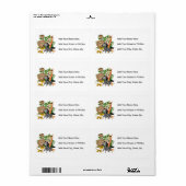 Étiquette Safari animal (Feuille entière)