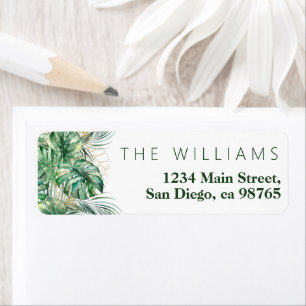 Étiquette Safari Green & Gold Baby shower garçon