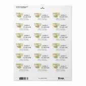 Étiquette Safari Wild Zoo Bébé Animaux Retourner l'adresse (Feuille entière)