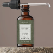 Étiquette Sage Green Boho Pattern Logo 2OZ Dropper Bottle