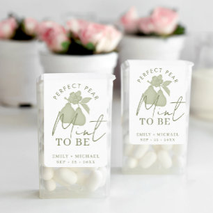 Étiquette Sage Green Perfect Pear "Mint to Be" Mariage Faveu