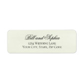 Étiquette Sage Green Script Wedding Return Address Label (Devant)