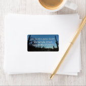 Étiquette Saguaro Matin au Parc national du Saguaro (En situation)