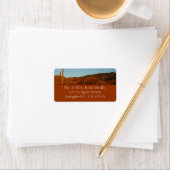 Étiquette Saguaro Sunset I Arizona Désert Paysage (En situation)