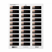 Étiquette Sailboat de Sunset Beautiful (Feuille entière)