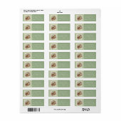 Étiquette Saint Anthony Enfant Jésus Roses (Feuille entière)
