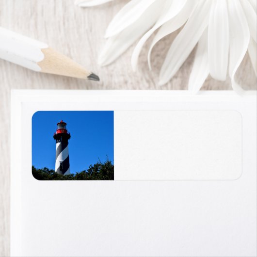 Étiquette Saint Augustine, Floride Phare (En situation)