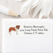 Étiquette Saint Bernard Chien de Chien de Chien de Chien - A (En situation)