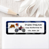 Étiquette Saint Bernard Motocross (En situation)