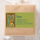 Étiquette Saint-Cécile néo-gothique de Rome (BNG 02) (En situation)