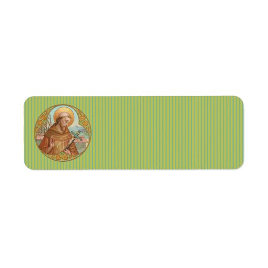 Étiquette Saint François d'Assise (BK 002) (Devant)