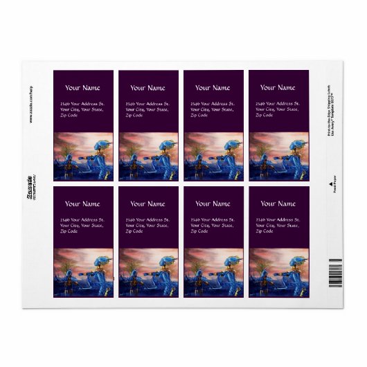 ÉTIQUETTE SAINT GEORGE ET ALIEN DRAGON (Feuille entière)