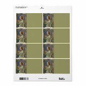 Étiquette Saint Jeanne d'Arc en verre tendu Image (Feuille entière)