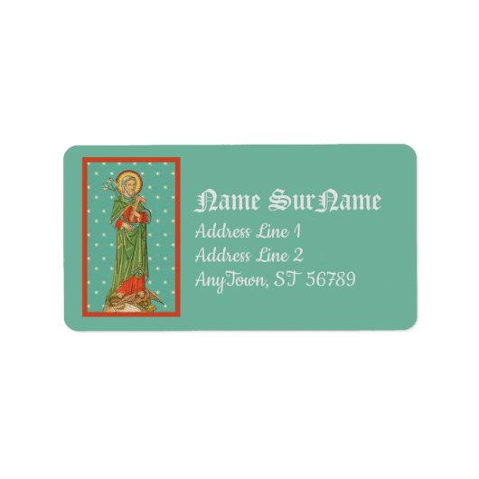 Étiquette Saint Joseph, protecteur de l'Église (VVP 09) (Devant)