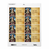 ÉTIQUETTE SAINT MARIA MAGDALENE (Feuille entière)