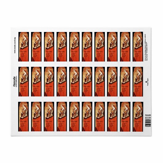 ÉTIQUETTE SAINT MARY MAGDALENE (Feuille entière)