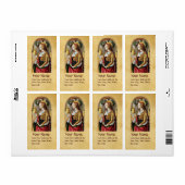 Étiquette SAINT MARY MAGDALENE Parchment (Feuille entière)