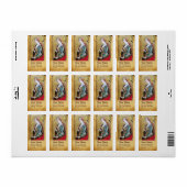 Étiquette SAINT MARY MAGDALENE Parchment (Feuille entière)