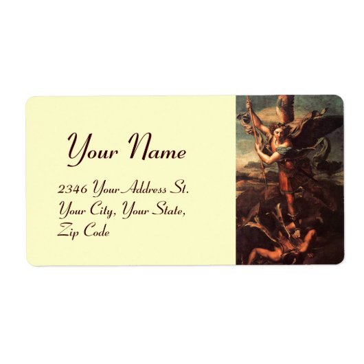 ÉTIQUETTE SAINT MICHAEL VANGUISHING (Devant)