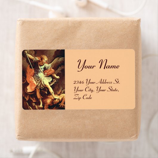 Étiquette Saint Michel l'Archange (En situation)