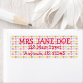 Étiquette Saint Valentin Candy Conversation Coeurs Pastel (En situation)