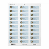 Étiquette Sainte Catherine de Sienne (BK 19) (Style 1) (Feuille entière)