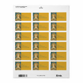 Étiquette Sainte Claire d'Assise (SAU 027) (Feuille entière)