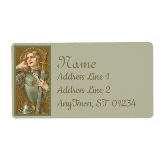 Étiquette Sainte Jeanne d'Arc (JM 28) (Devant)