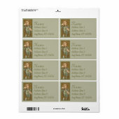 Étiquette Sainte Jeanne d'Arc (JM 28) (Feuille entière)