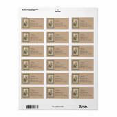 Étiquette Sainte-Rita de Cascia (M 015) (Feuille entière)