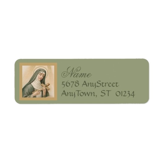 Étiquette Sainte-Rita de Cascia (M 015) (Devant)