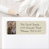 Étiquette Sainte Thérèse de l'Enfant Jésus Petite Fleur (En situation)