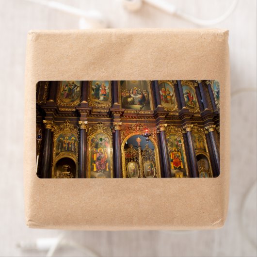 Étiquette Sainte Trinité Église grecque orthodoxe (En situation)