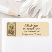 Étiquette Sainte Vierge Marie Merci (En situation)