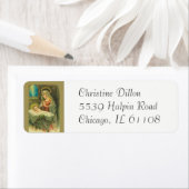 Étiquette Sainte Vierge Marie Mère Bébé Jésus (En situation)