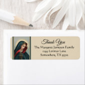 Étiquette Sainte Vierge Marie ReligieuseMerci (En situation)